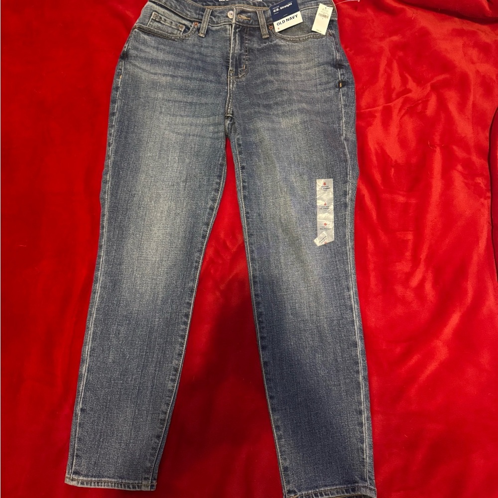 Old Navy Blue Straight Leg Jeans with Classic Style